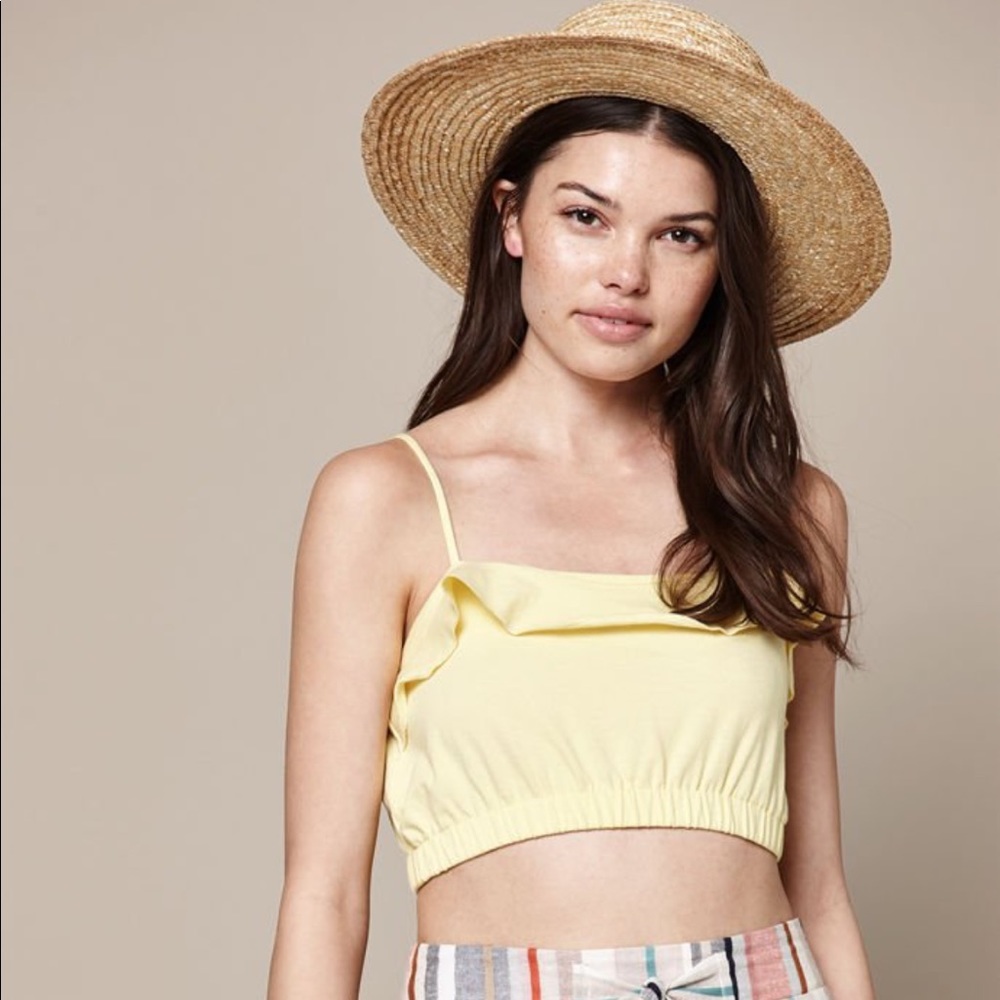 PACSUN: Yellow Crop top